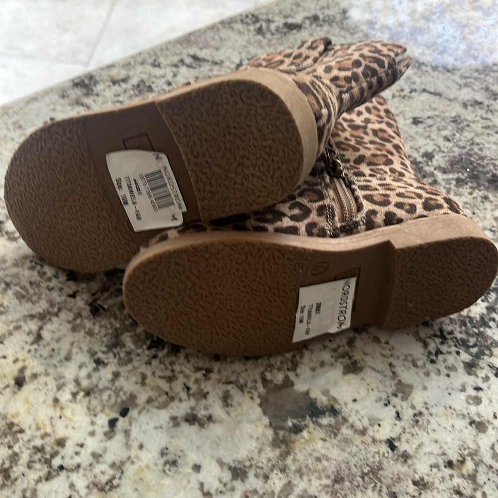 NordstromToddler Cheetah print 10M zip boots - brand new Nordstrom - Picture 6 of 12